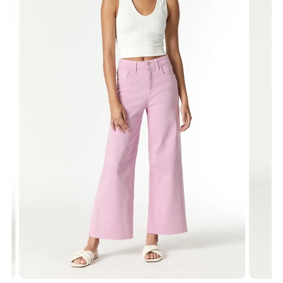 Mavi Paloma Wide Leg Pink Jeans - Picture 1 of 7